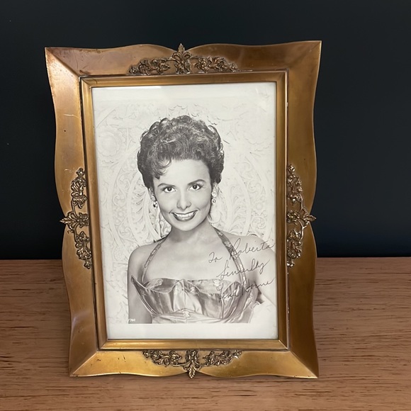 Vintage Ornate, Scalloped, Brass Frame.  All Original Materials - Picture 3 of 5